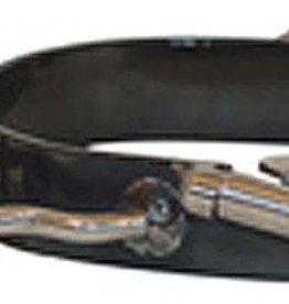 Partrade Bumper Spurs Black with Rowel - 3/4" Band