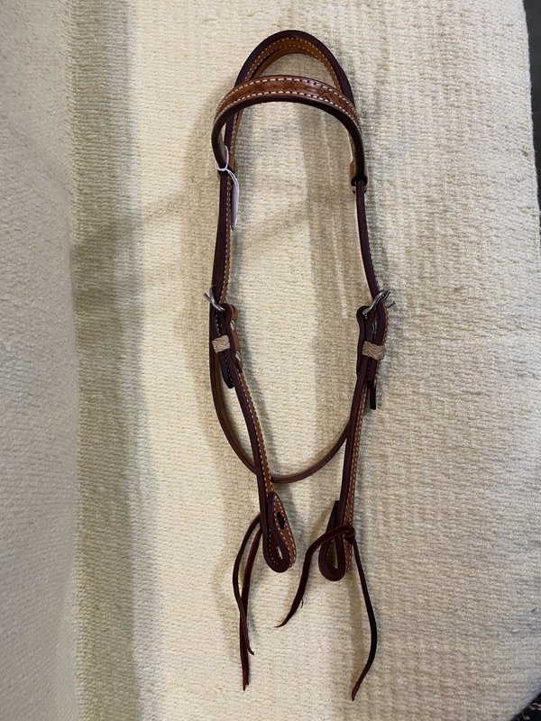 Circle L Circle L Headstall - Straight Brow Barb Wire