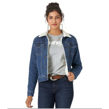 Wrangler Women's Wrangler Sherpa Lined Denim Jacket