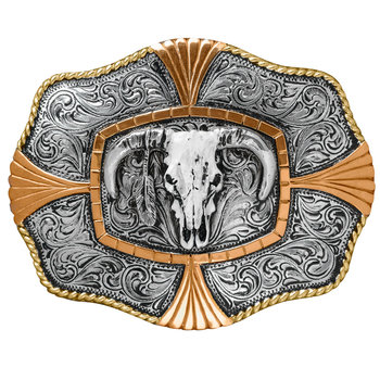 Belt Buckle - Crumrine Steer Skull