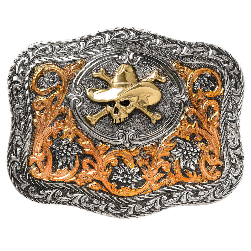 Belt Buckle - Crumrine Cowboy Skull