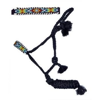 Showman Mule Tape Halter and Lead - Southwest Beaded