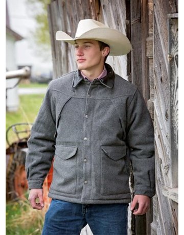 Wyoming Traders Men's Ranch Wool Coat - Black
