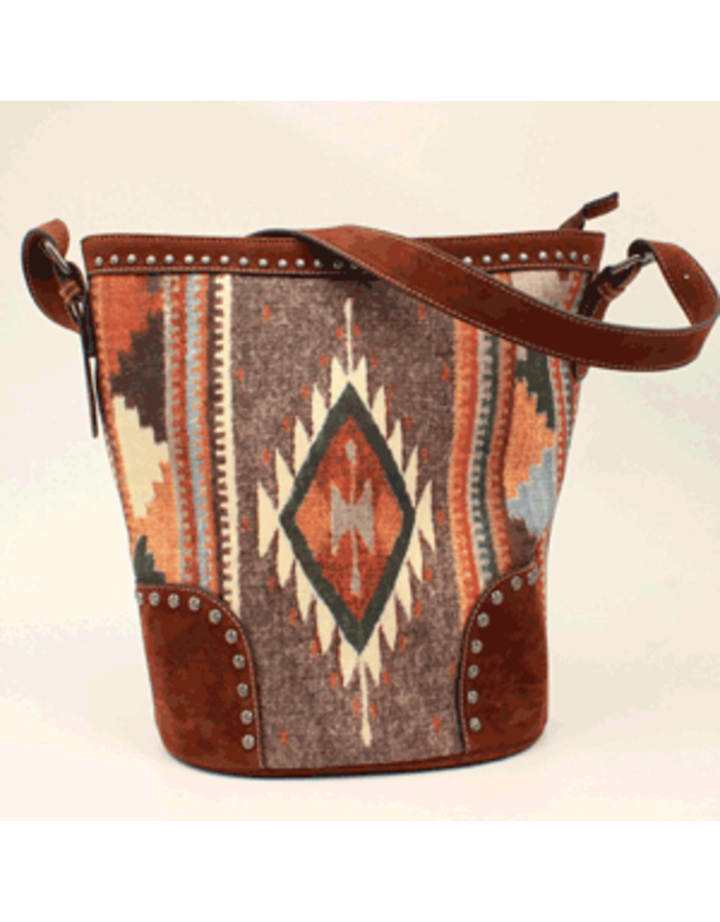 Aztec Tote Concealed Weapon Brown