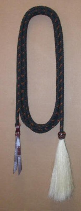 Double Diamond Paracord Mecate Rein - Burgundy/Tan - Gass Horse Supply &  Western Wear