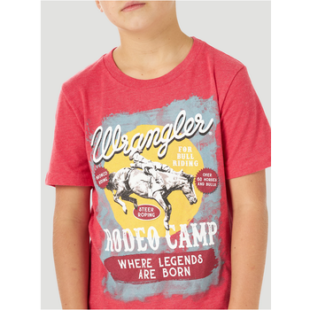 Wrangler Youth Wrangler Red Heather Graphic T-Shirt