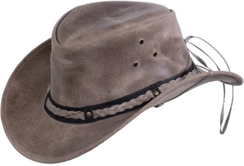 Outback Outback Wagga Wagga Leather Hat