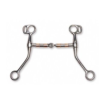 Copper Rollermouth Snaffle Bit