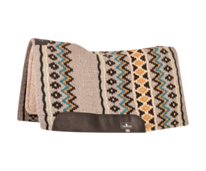 Classic Equine ESP Contour Saddle Pad 34 x 38 - 3/4 Black/Aqua - Gass  Horse Supply & Western Wear