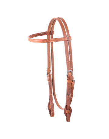Cashel Browband Headstall, Harness Leather with Quick Change Bit Ends