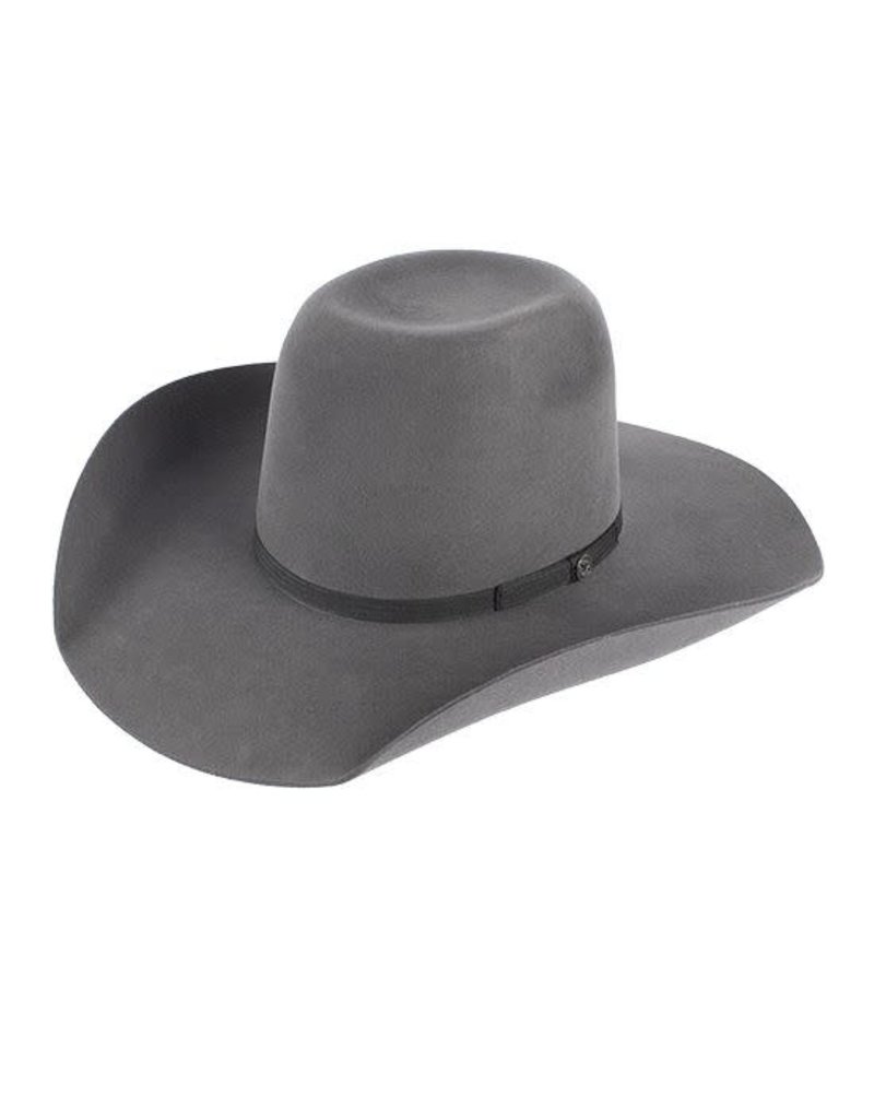 Resistol Hooey Day Money Felt Hat, Grey 
