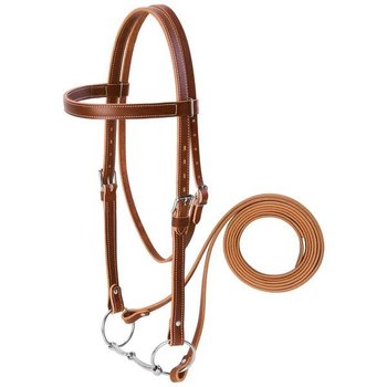 Weaver Draft Horse Riding Bridle - Medium Oil