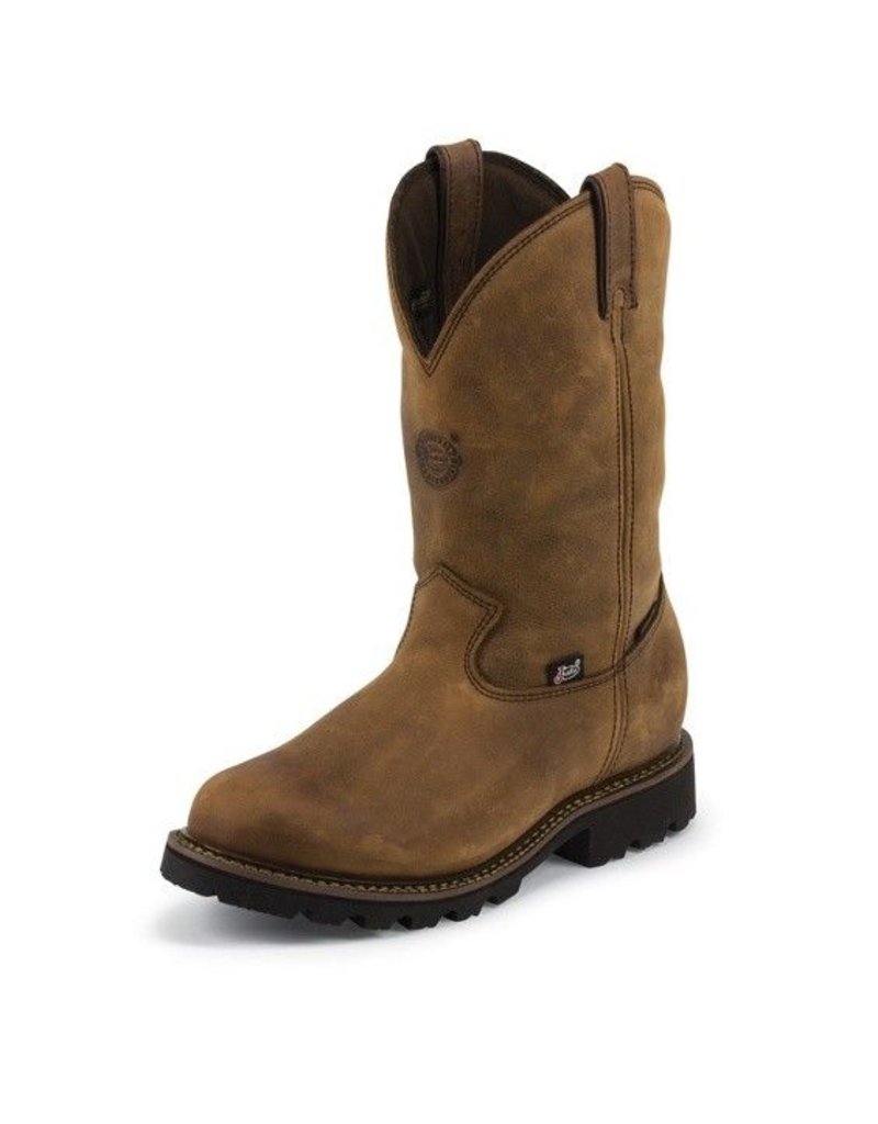 justin boots waterproof