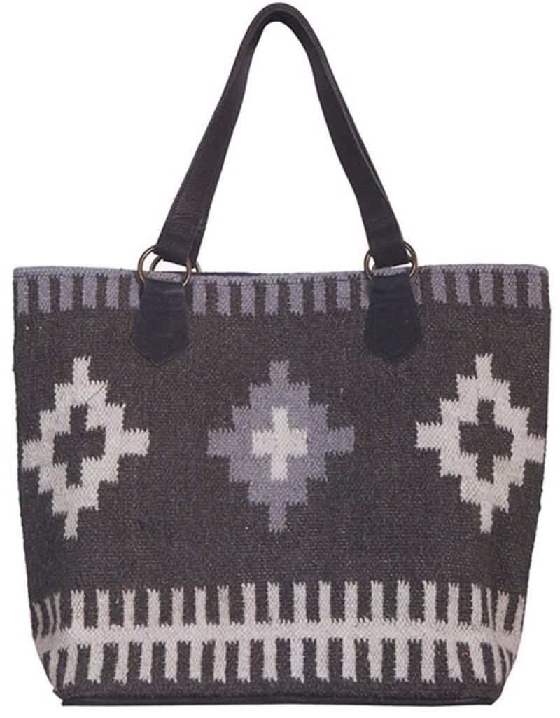 Scully Leather Handbag - Scully Woven Aztec