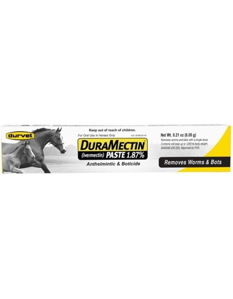Durvet DuraMectin Dewormer Paste 1.87% Ivermectin - 6.08gm