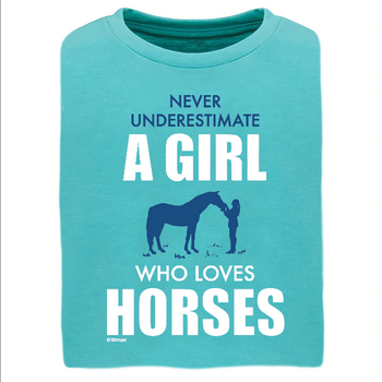 Stirrups Children's Stirrups T-Shirt - "A Girl Who Loves Horses"