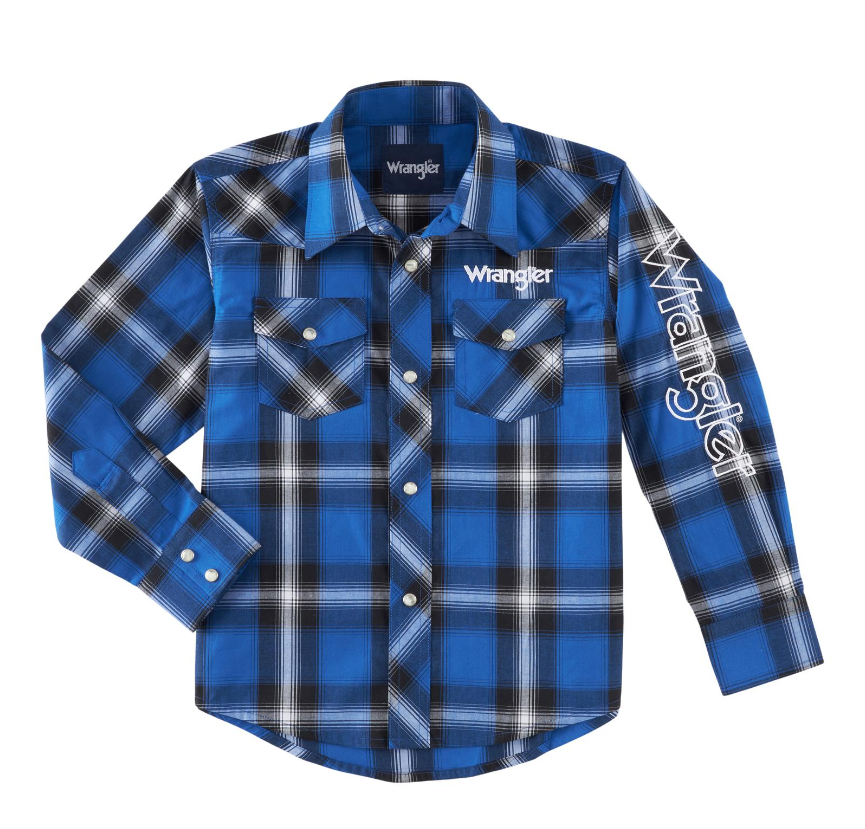 Men's Wrangler Flannel Lined Denim Jacket - Gass Horse Supply & Western Wear