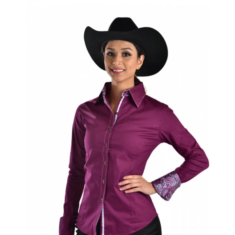 Royal Highness Women's Royal Highness Buck Stitch Button Down Show Shirt