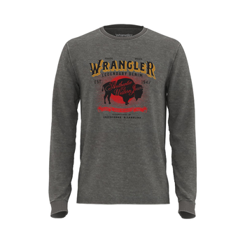 Wrangler Men's Wrangler LS T-Shirt Buffalo Authentic Western