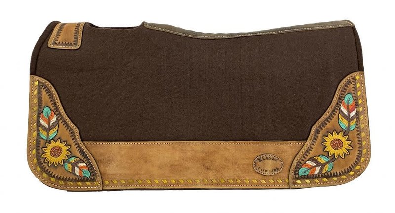 Showman Barrel Pad w/Sunflower - 28"X30"X1"