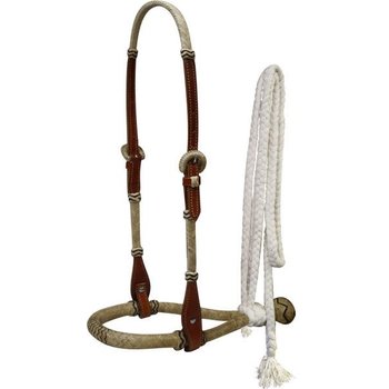 Showman Showman Leather Headstall with Bosal and Reins