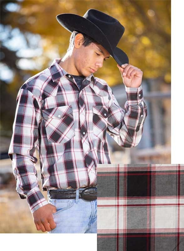 Wyoming Traders Men's Wyoming Traders Plaid Shirt - Black/White