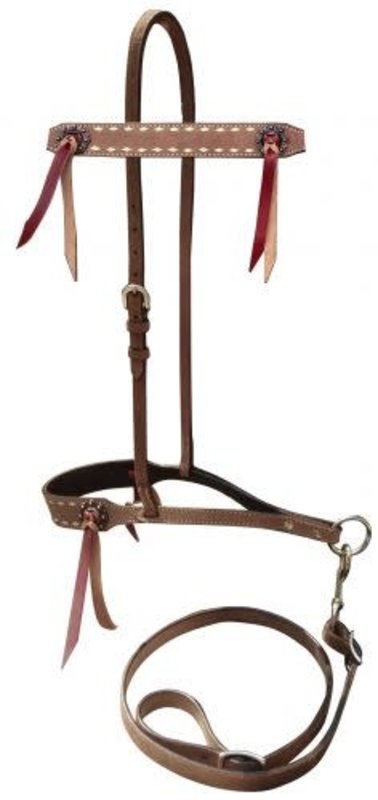 Showman Showman Roughout Noseband with Tie Down