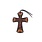 Showman Leather Saddle Charm - Painted Cross