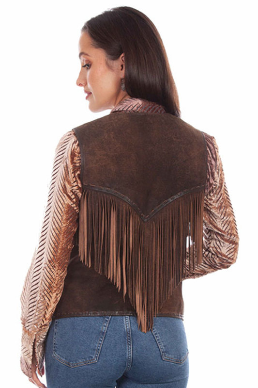 Scully Leather Women's Scully Fringe Vest