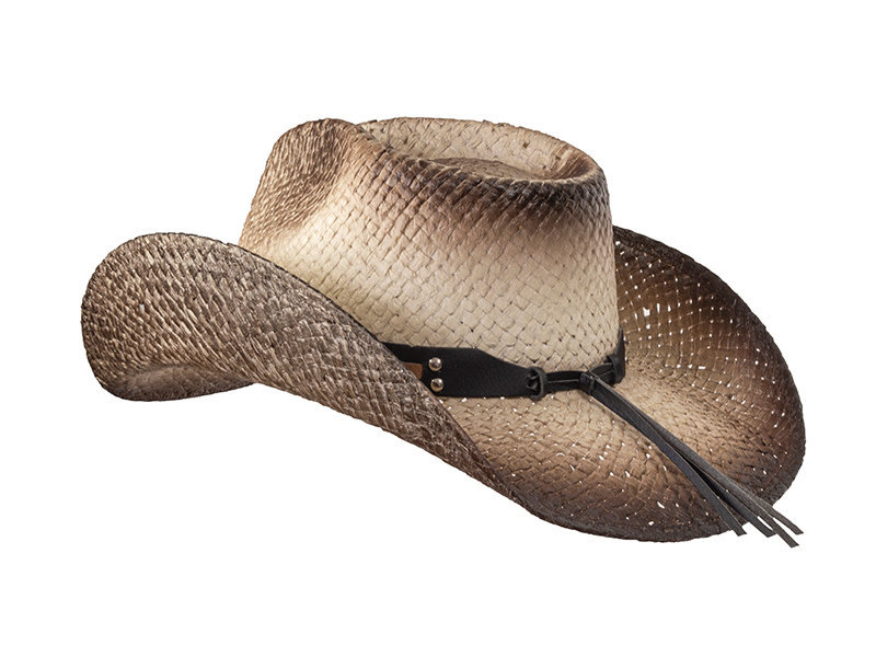 WEX Straw Hat - Two-Tone Brown with Leather Band