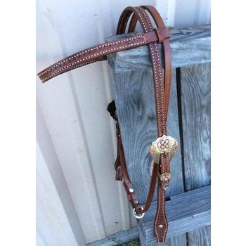 Alamo Browband Headstall w/ Floral Buckle