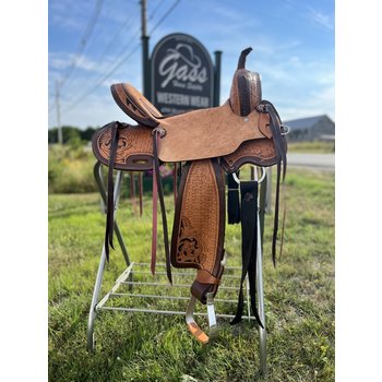 15" Wild Star Two-Tone Roughout Barrel Saddle - Inlay Seat