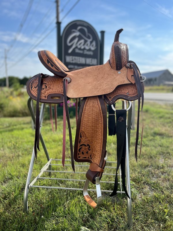 Wild Star 14" Wild Star Two-Tone Roughout Barrel Saddle - Inlay Seat