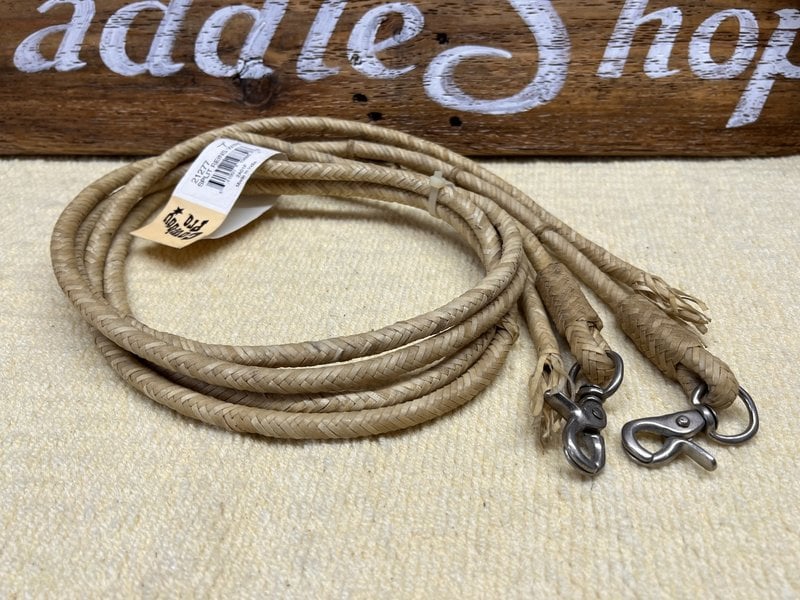 Split Reins - Round Braided Rawhide - Gass Horse Supply & Western Wear