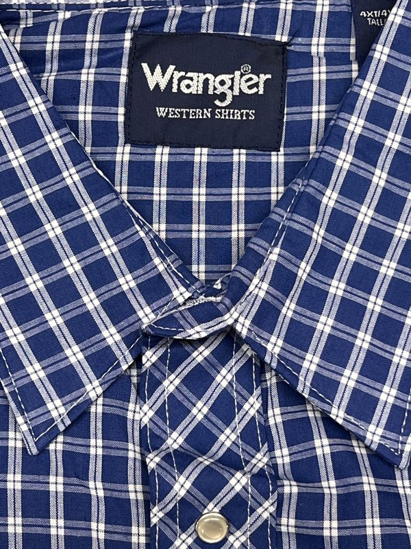 Wrangler Men's Wrangler Tall LS Sport Western Snap Shirt (Assorted Plaids)