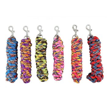 Showman Braided Rag Lead - 6' Assorted Colores