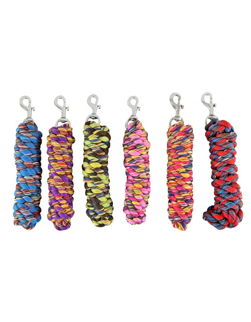 Showman Braided Rag Lead - 6' Assorted Colores