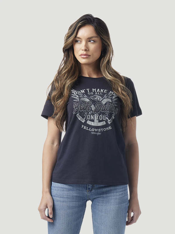 Wrangler Women's Wrangler Yellowstone T-Shirt - "Don't Make Me Go All Beth Dutton On You"