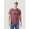 Wrangler Men's Wrangler Yellowstone Burgundy Heather T-Shirt - "Train Station"