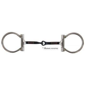 Showman Dee Ring - Sweet Iron Snaffle Copper Inlay