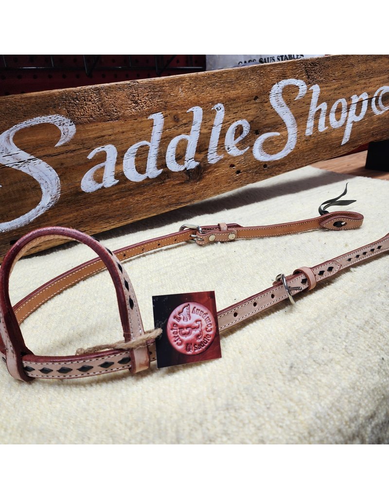 Circle L Circle L One Ear Headstall with Rawhide - Horse Size