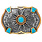 Belt Buckle - Crumrine Southwestern with Turquiose