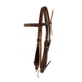 Showman Showman Brownband Headstall - Argentina Basket Weave