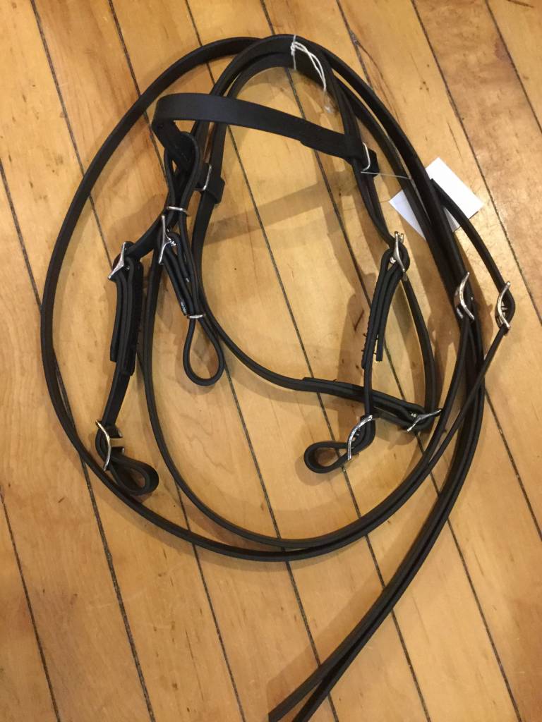 Bosal Bridle - Showman with Turquoise Accents