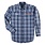 Wrangler Men's Wrangler LS PBR Logo Shirt - Blue Plaid