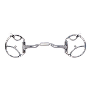 Myler Western Dee with Hooks and Low Port Comfort Snaffle MB 04 - 5"