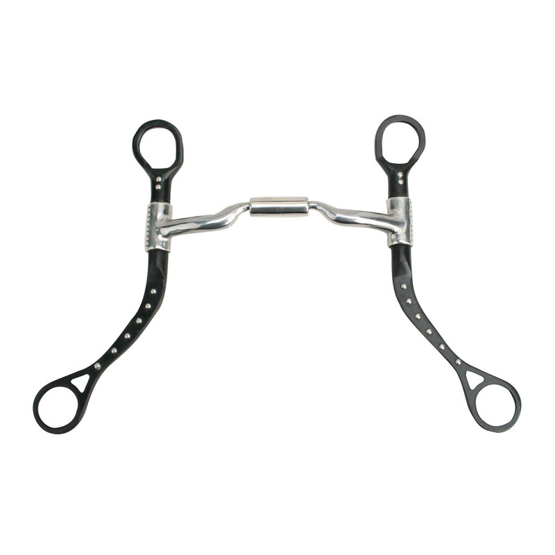 Myler Myler MBB Black Steel Flat Shank with Low Port Comfort Snaffle MB 04 - 5"