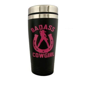 Showman Travel Mug - Badass Cowgirl