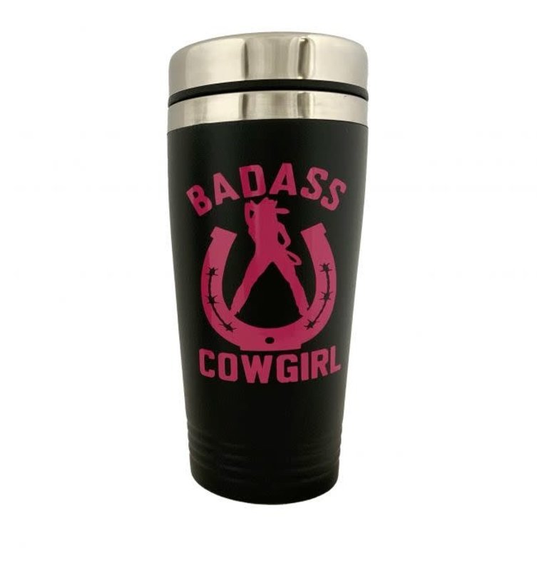 Showman Travel Mug - Badass Cowgirl