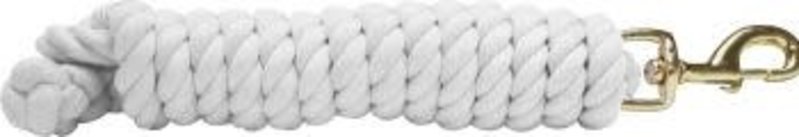10' Braided Cotton Lead - Brass Snap